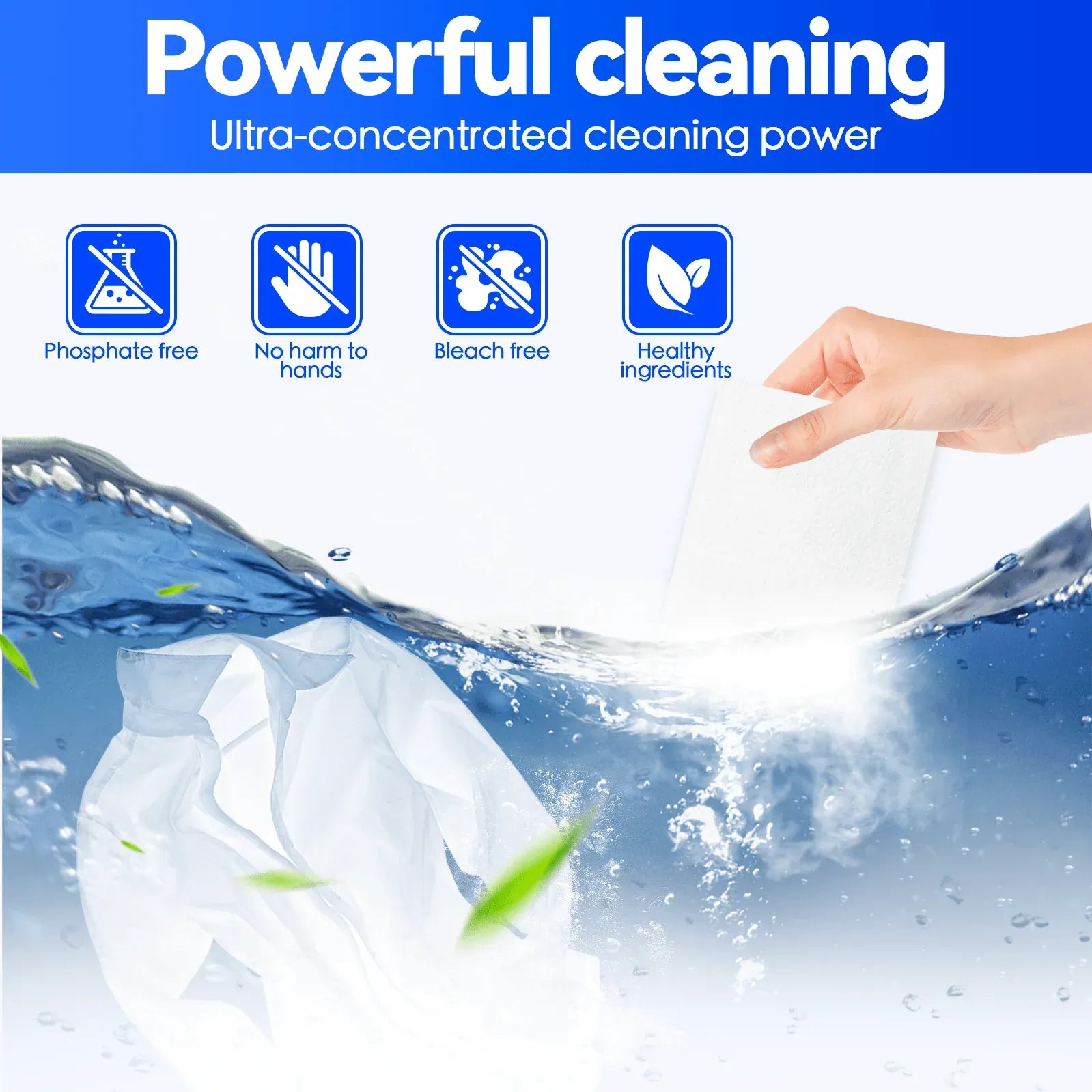 25 Pcs Eco-friendly Ultra Concentrated Laundry Detergent