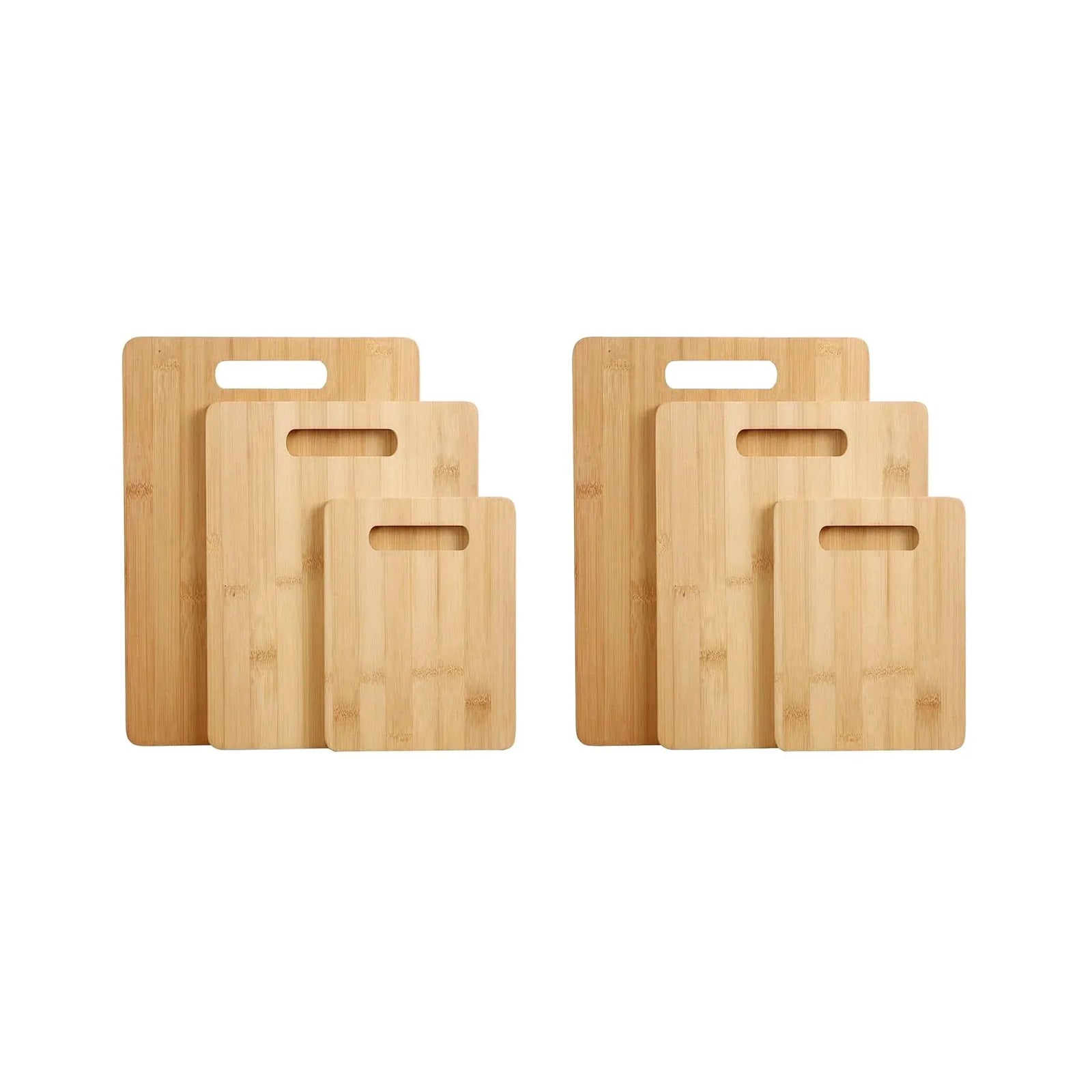 6 Pcs Bamboo Cheese Cutting & Serving Board Set – Moso Bamboo, Reversible, BPA-Free