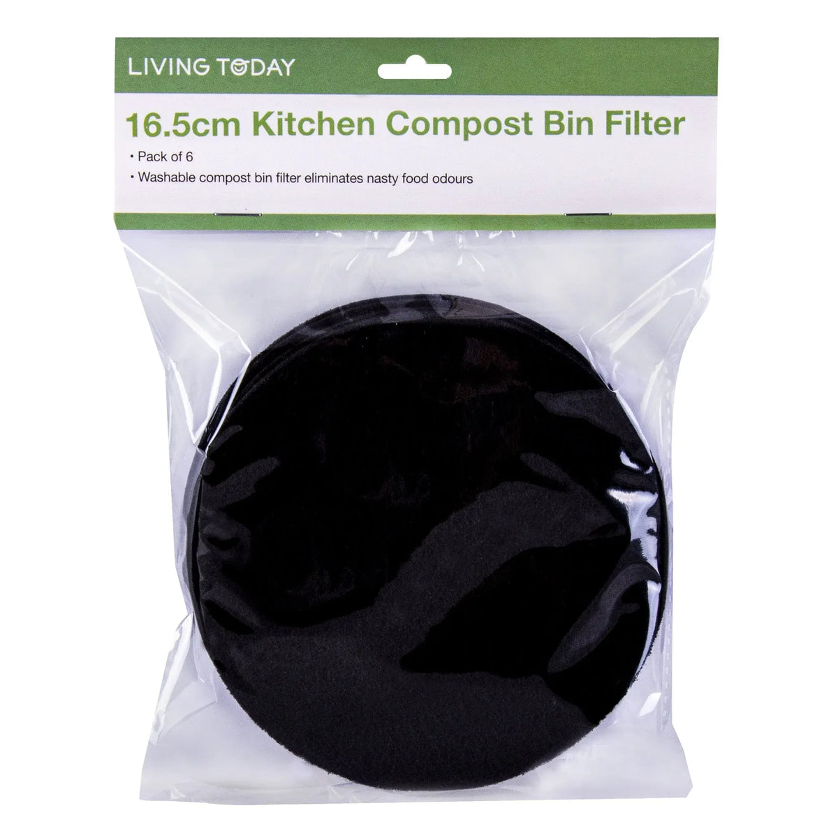 6 Pcs Livingtoday Kitchen Compost Bin Filter 16.5cm