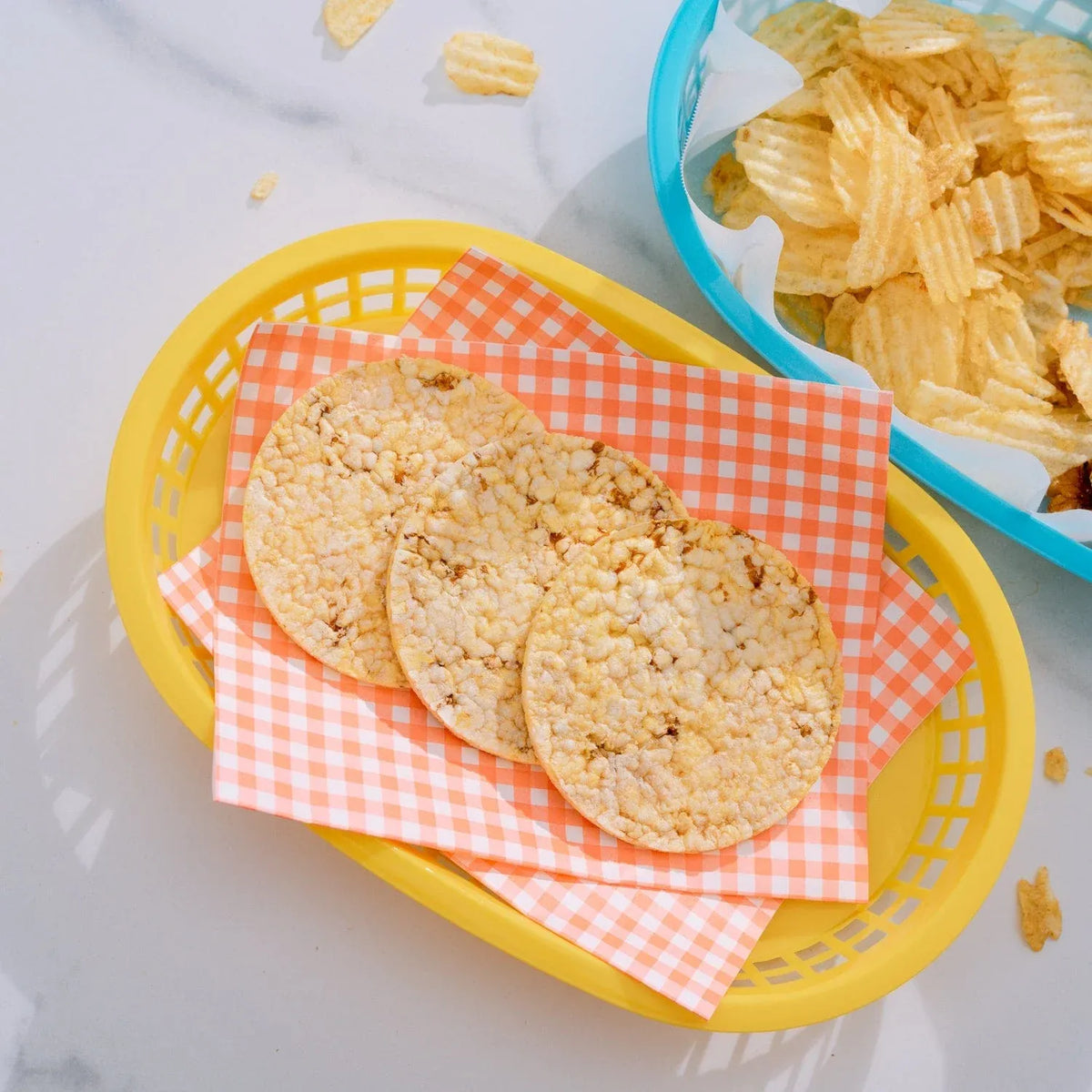 3 Pcs Cook Easy Oval Plastic Snack Baskets