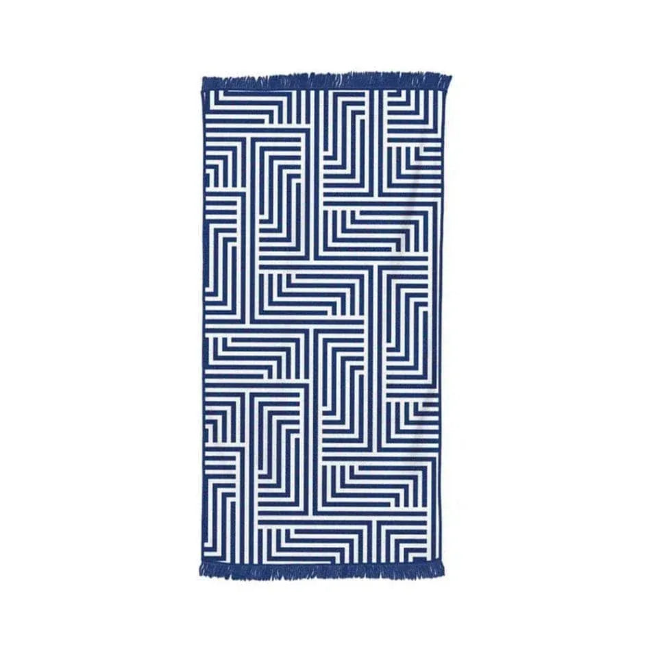 Rectangular Beach Towel with Tassel