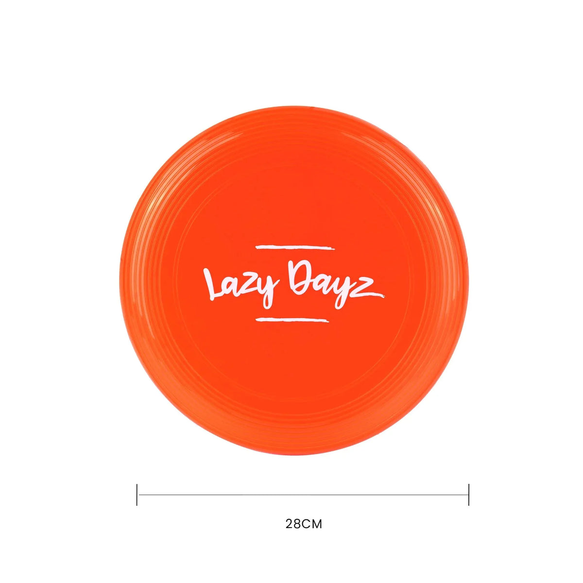 28cm Lazy Dayz Jumbo Neon Beach Frisbee - Red