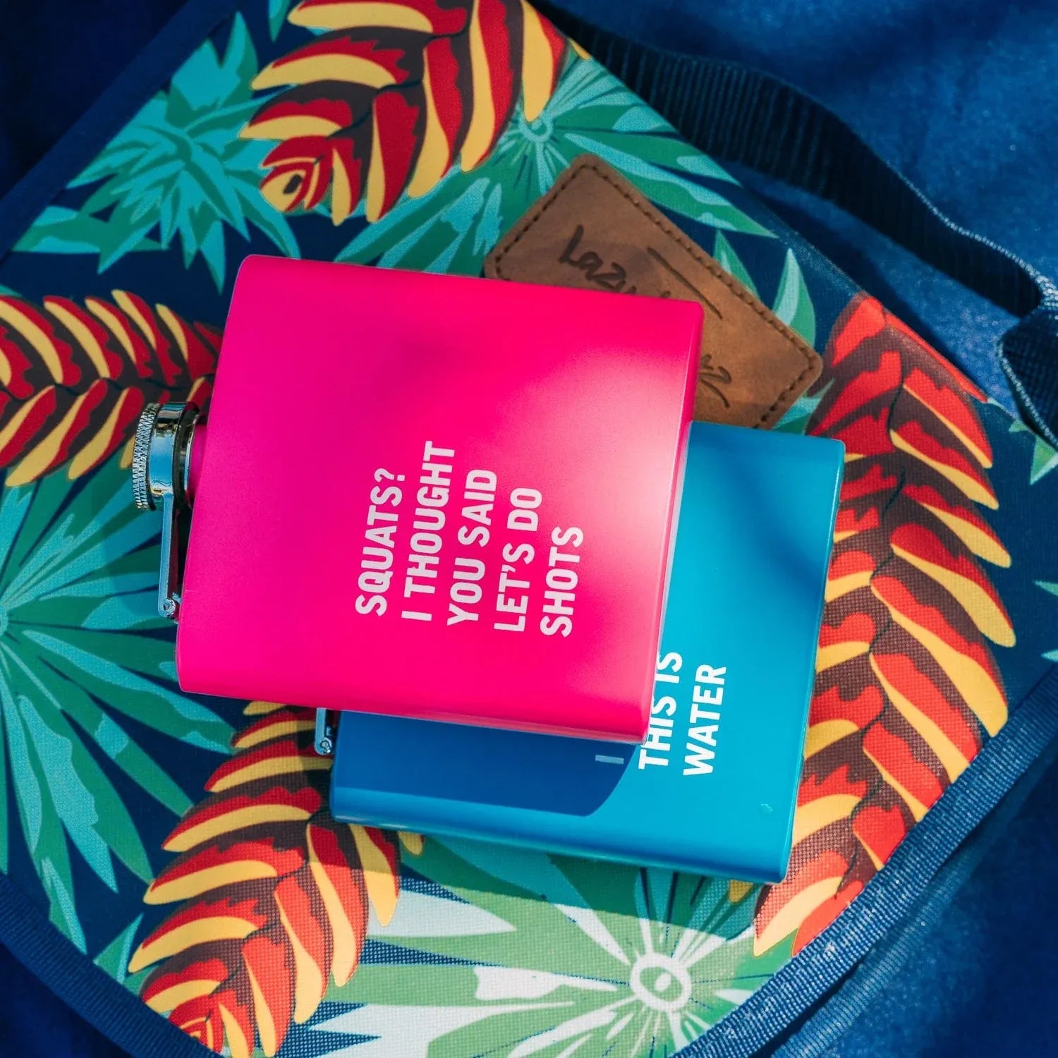 2 Pcs Stainless Steel Hip Flask (175?ml Each) – Funny Quotes, 4 Super?Bright Colours