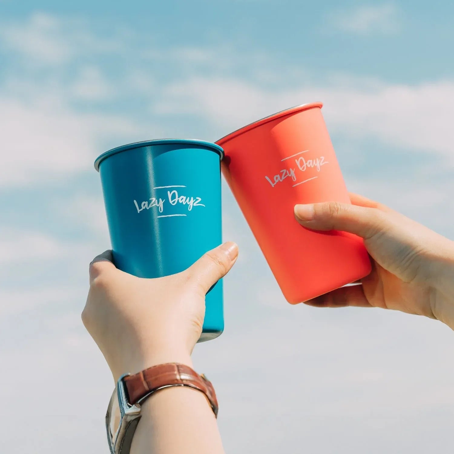 4 Pcs Lazy Dayz Picnic Cup 350ml