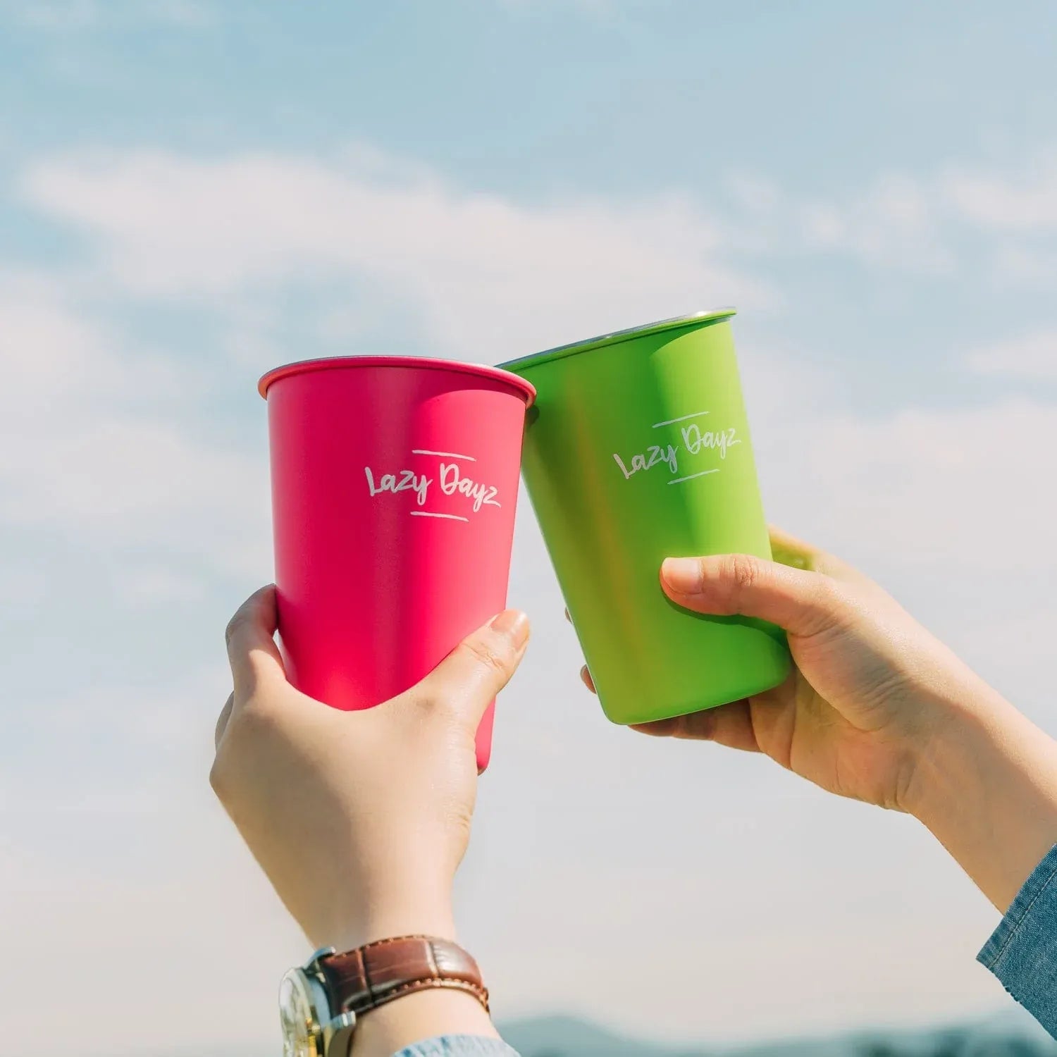 4 Pcs Lazy Dayz Picnic Cup 350ml