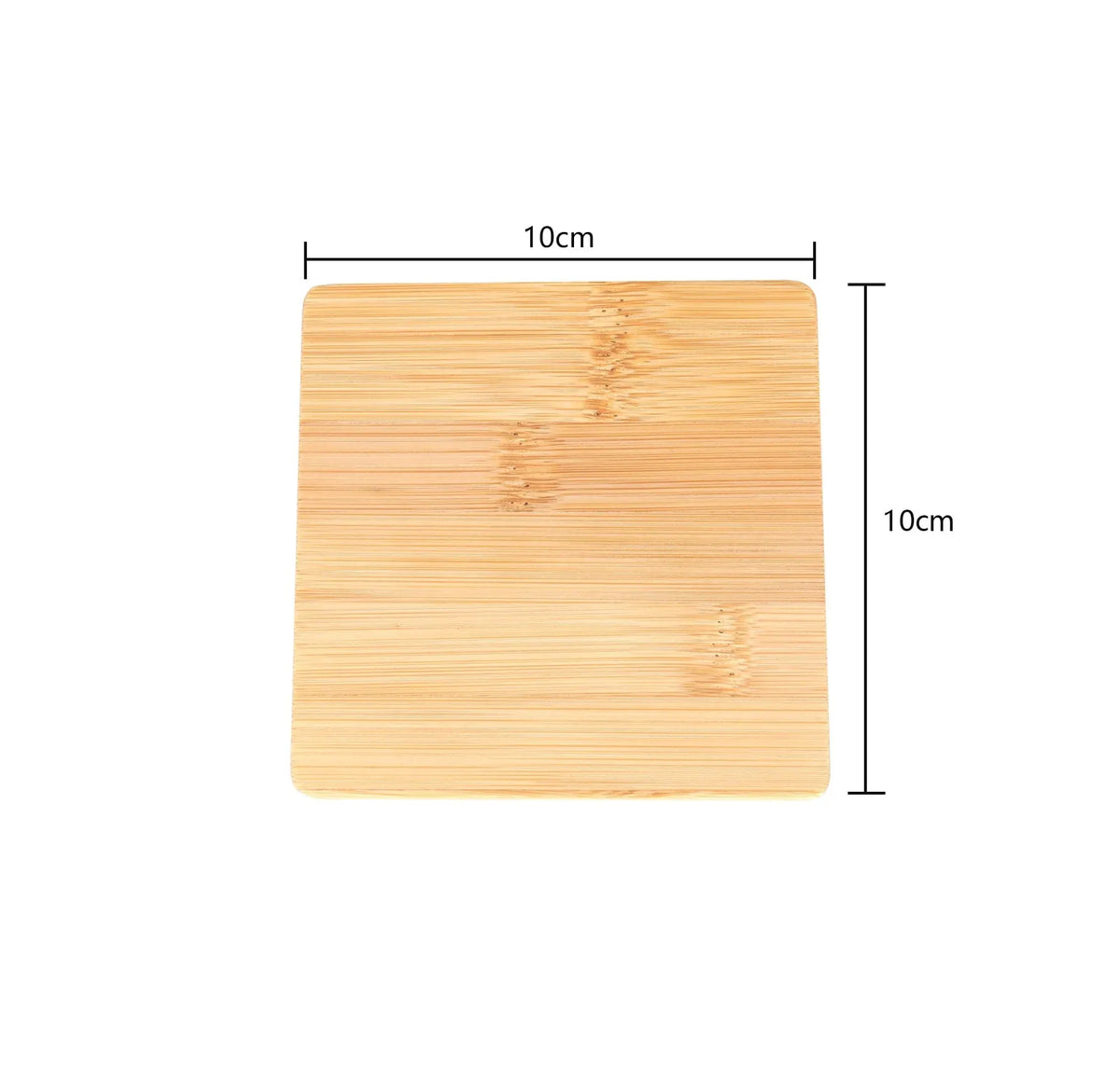 4 Pcs Bamboo Unique Drink Coasters