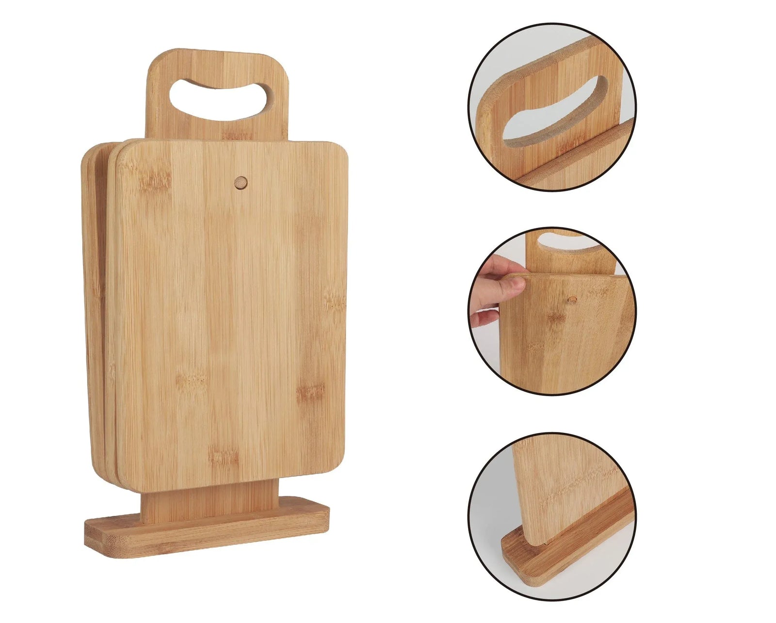 4 Pcs Chopping Block Set With Display