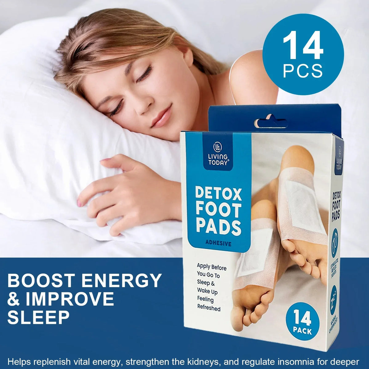 14 Pcs Detox Foot Pads - The Cleansing Detox Foot Pads
