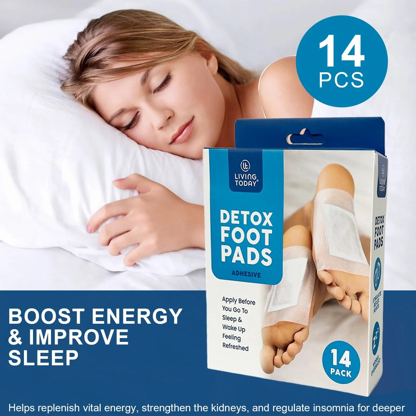 14 Pcs Detox Foot Pads - The Cleansing Detox Foot Pads