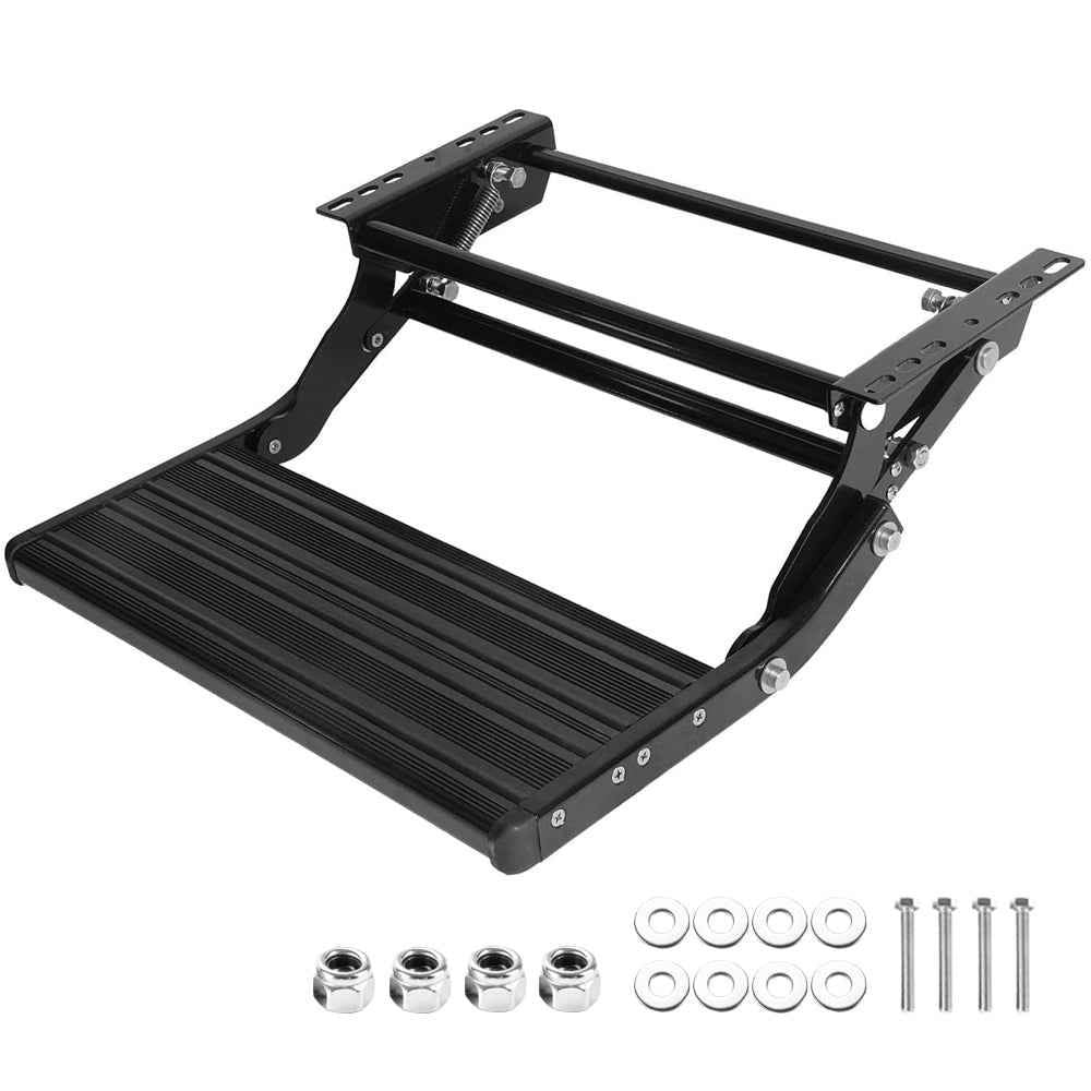 Heavy Duty Pull-Out Caravan Step, Folding Aluminium RV Step(57x55x17cm)