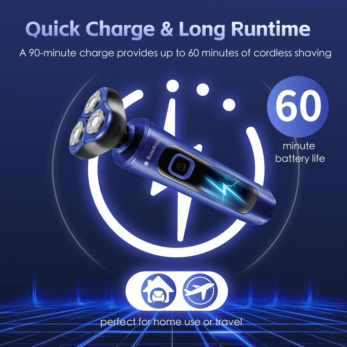 Remology Clean Shave Rechargeable Cordless Shaver