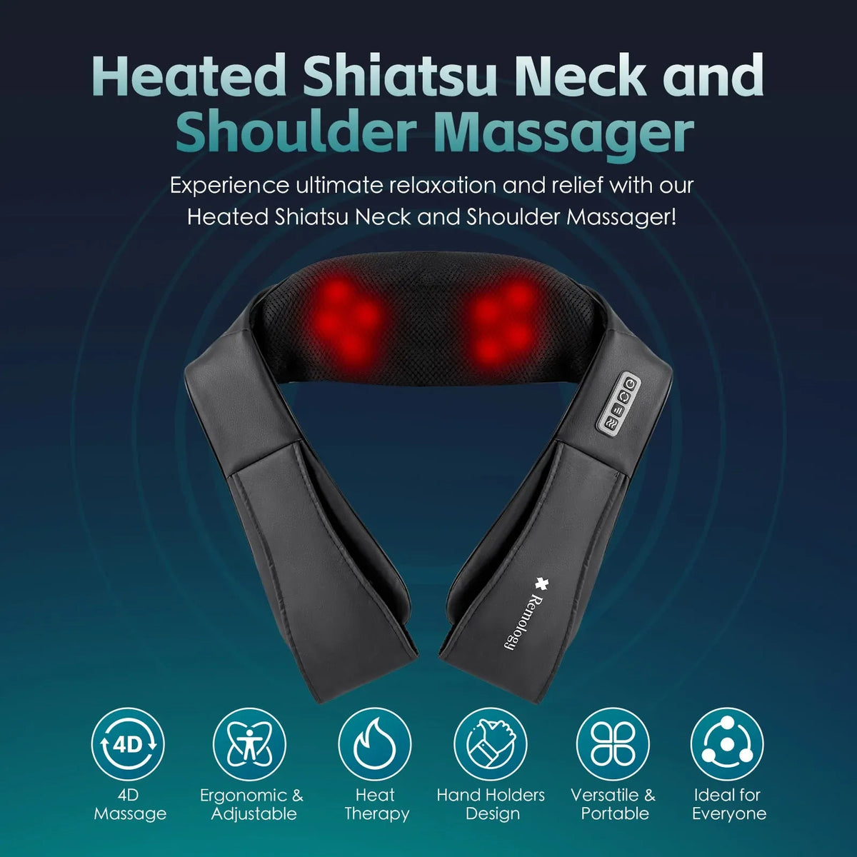 Heated Shiatsu Neck Massager