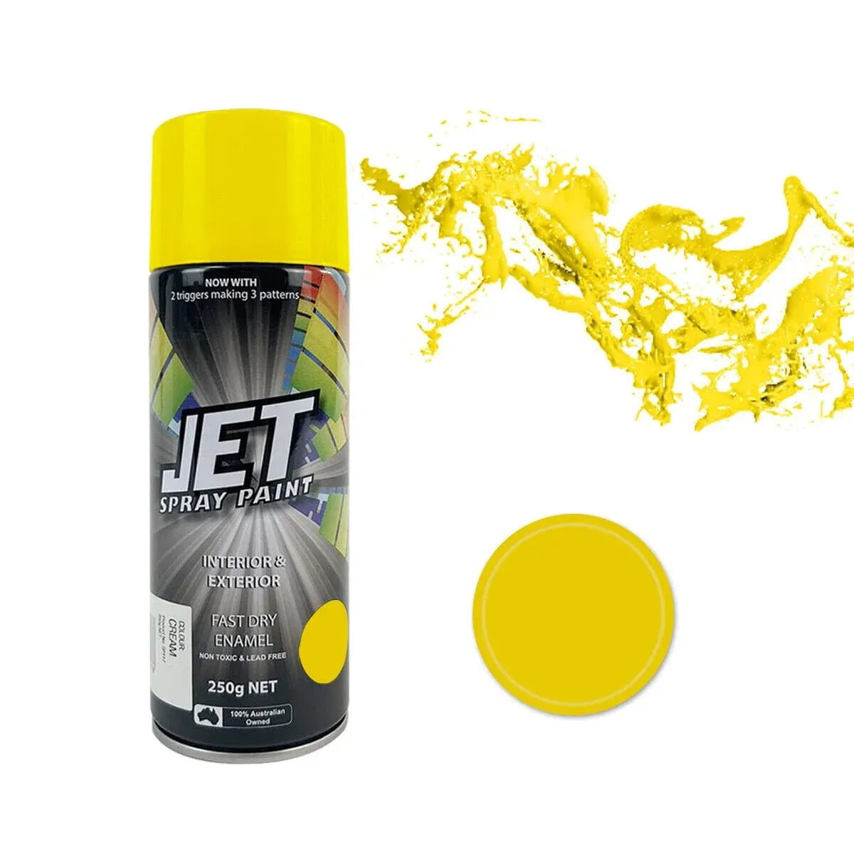 12 Pcs 250g Spray Paint Can For Interior and Exterior 26 colours Fast Dry - Gloss Black