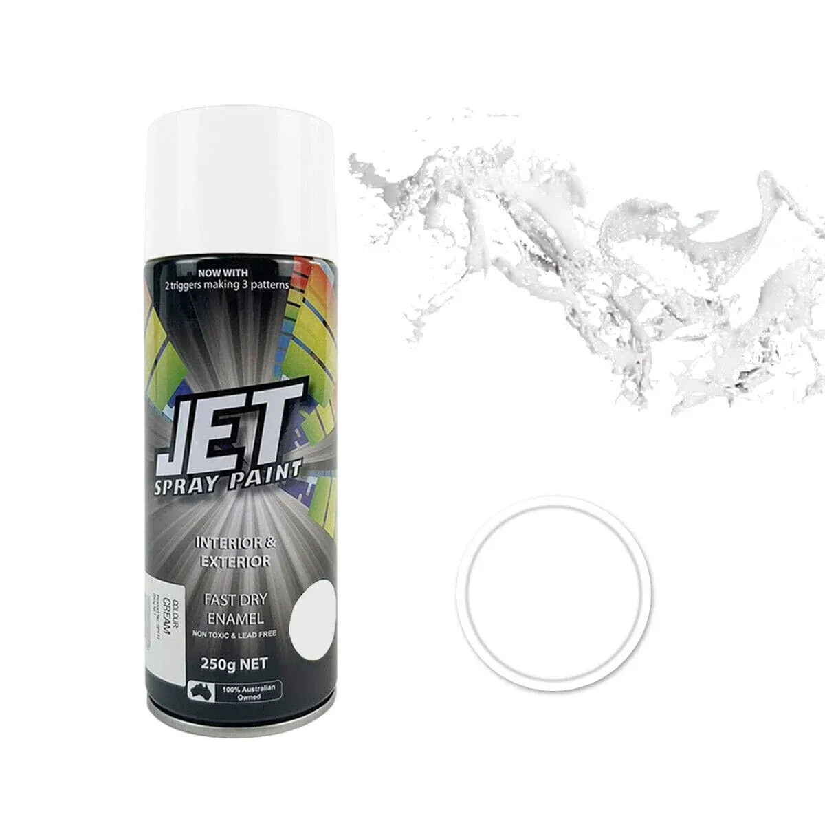 12 Pcs 250g Spray Paint Can For Interior and Exterior 26 colours Fast Dry - Silver