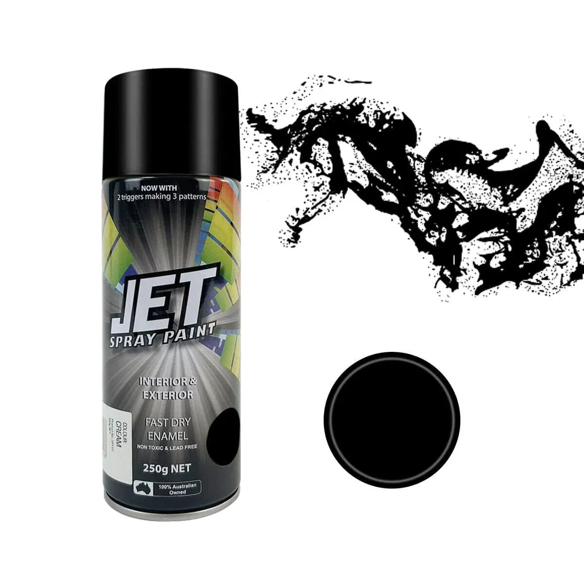 12 Pcs 250g Spray Paint Can For Interior and Exterior 26 colours Fast Dry - Silver