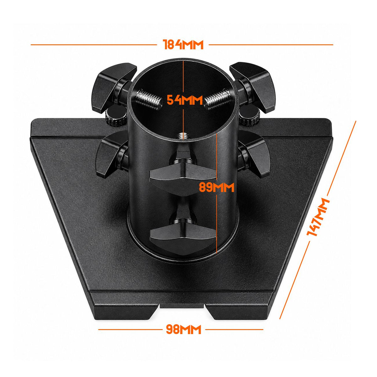 Pipe Adapter for Starlink Gen 3, Metal Mounting Connector for Starlink V3 Standard Dish to Wall/Pole Mount, Replacement Interface Bracket