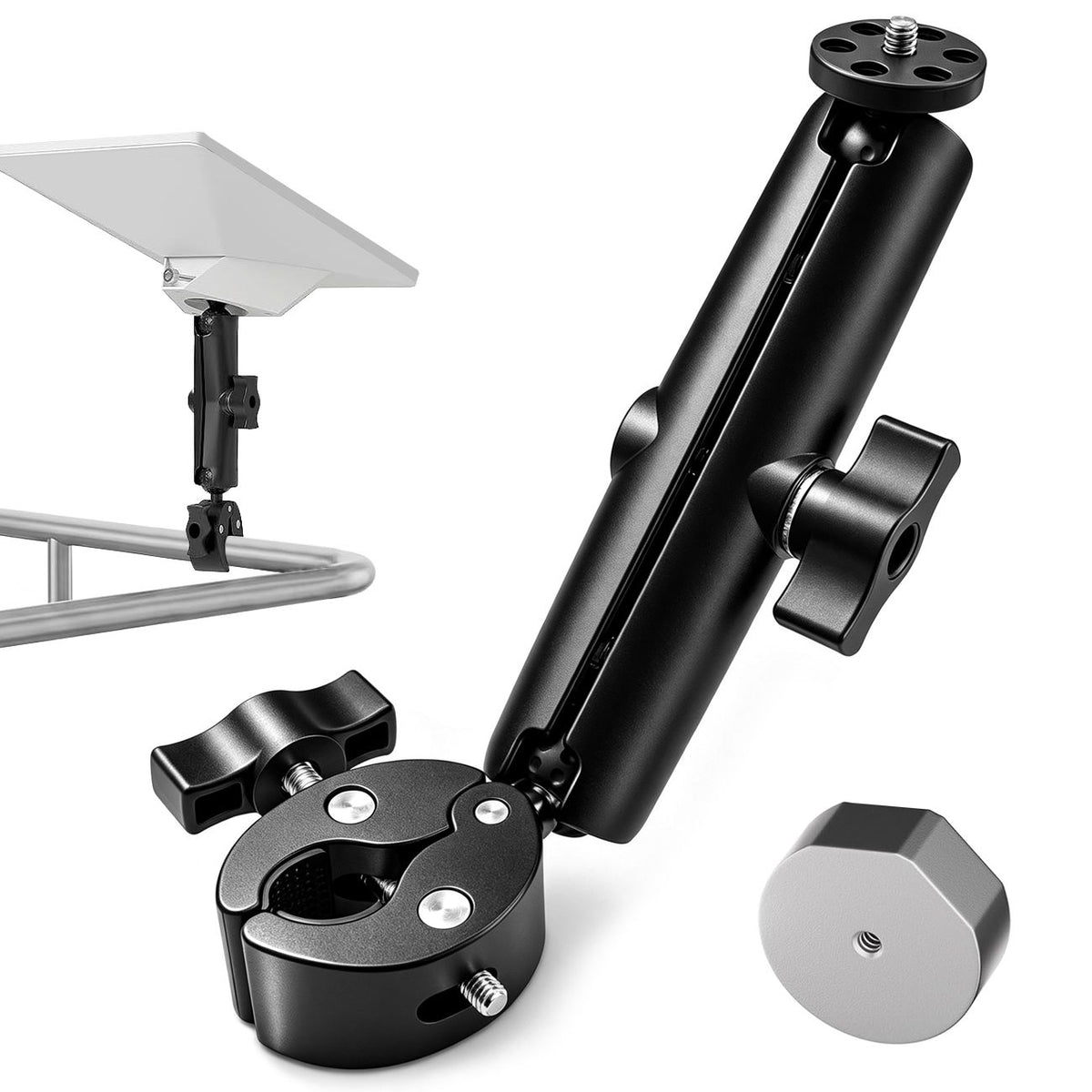 Pole Clamp for Starlink Mini, Adjustable Mount &amp; Adapter Aluminum Alloy Pipe Adapter for 2024/2025/2026 Starlink Mini, RV/Yacht/Van/Camper/Boat