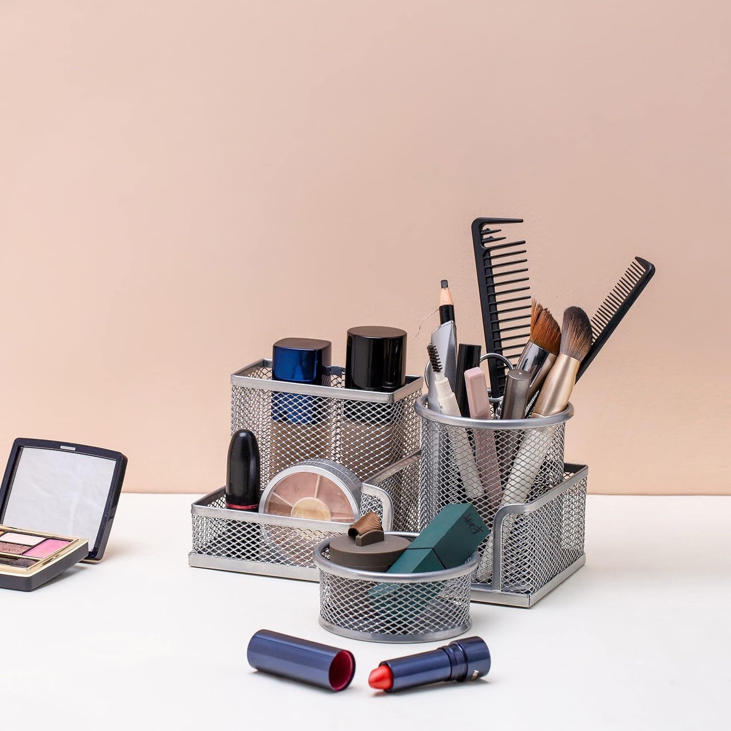 3-set Desk Organisers, Pen Holder For Stationeries & Pencils, Accessories