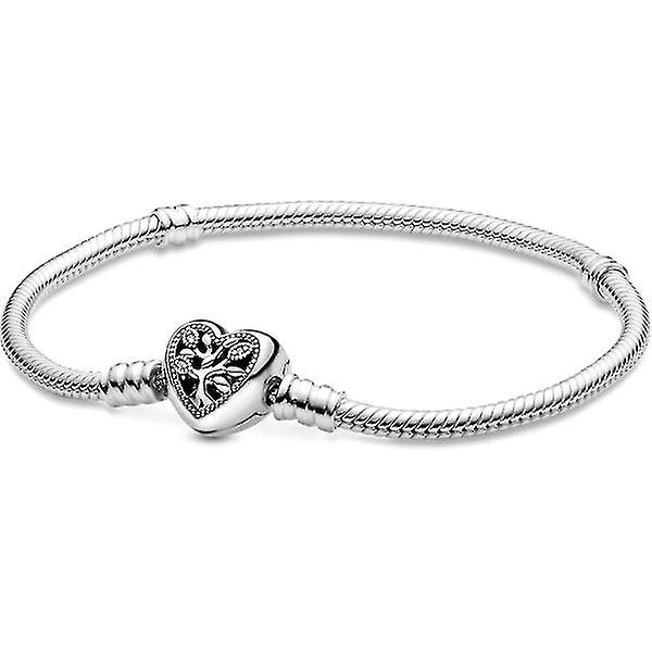 Pandora Compatible Elegant Sterling Silver Bracelet 19cm