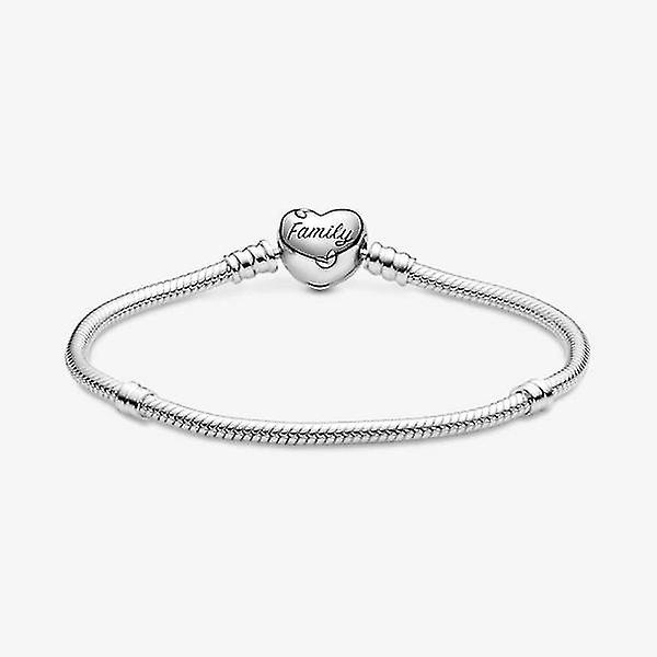 Pandora Compatible Elegant Sterling Silver Bracelet 19cm