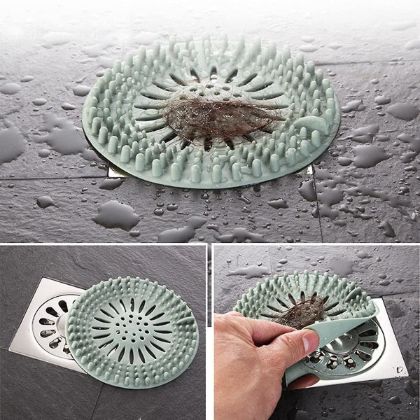 5-pack drain hair catcher, silicone hair stopper Bathtub drain filter, cover Hair trap, hair catcher_max