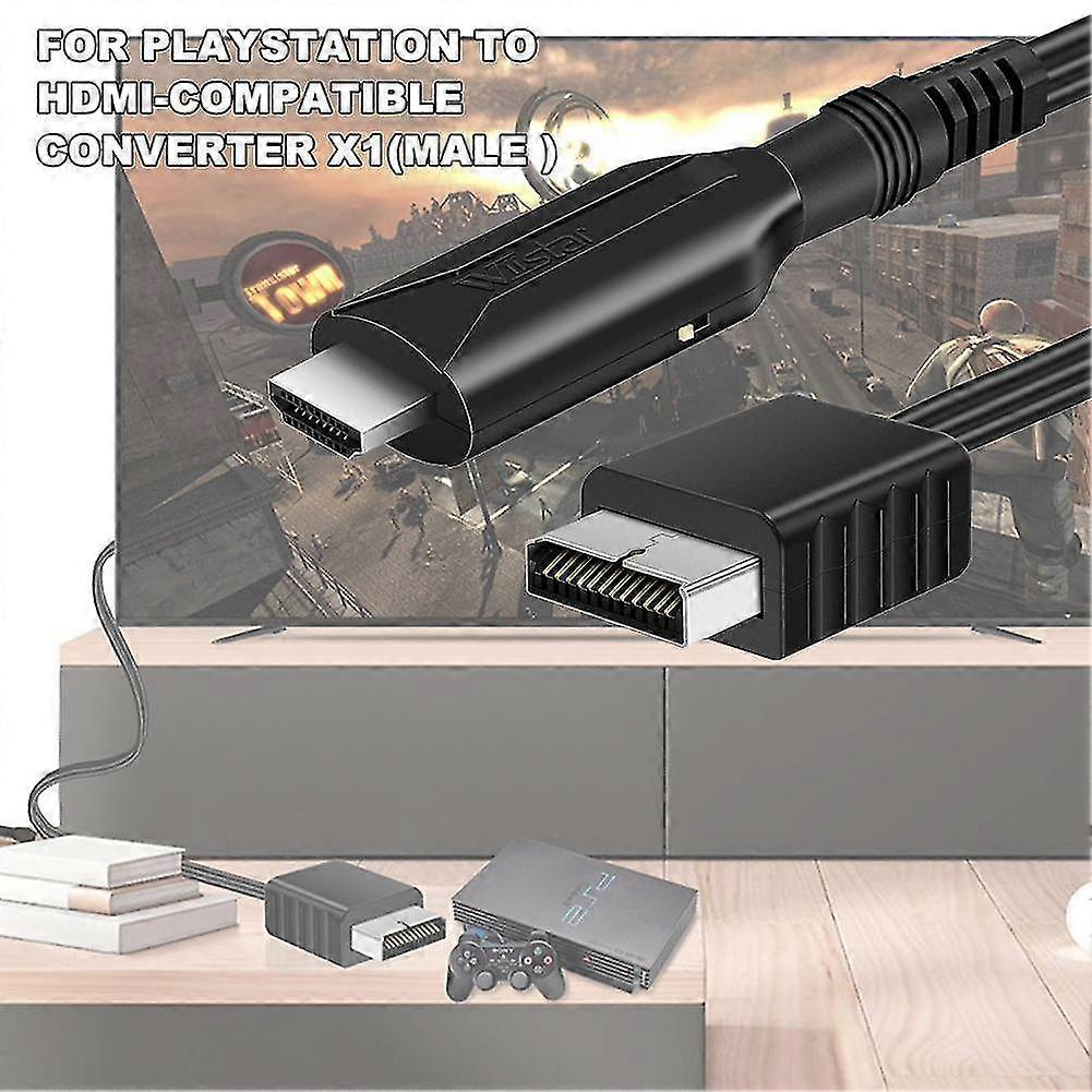 HDMI Cable Compatible with Playstation 2 PS2 HD Audio Video