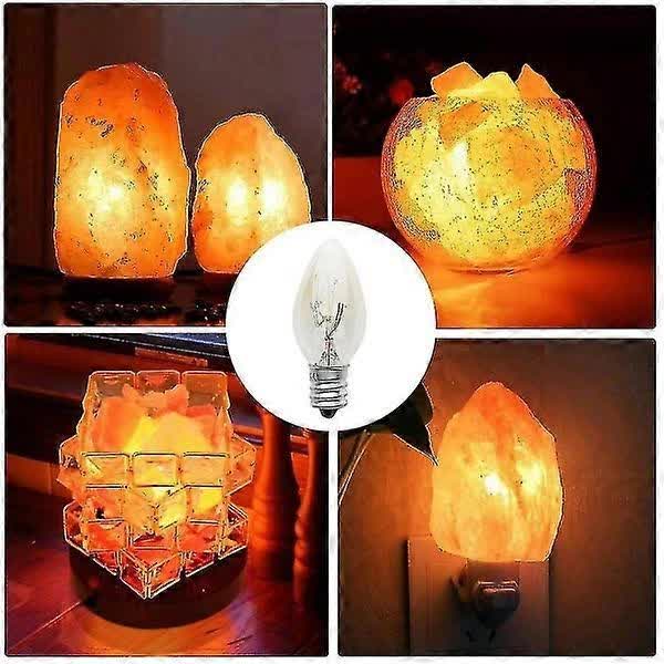 10W E12 C7 Filament Light Bulbs Warm White 10pcs 220-240V Compatible with Living Room Lamps