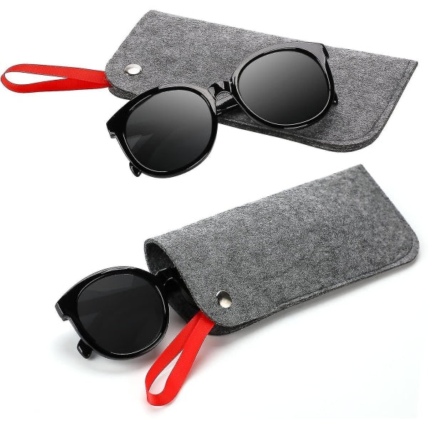 Soft Glasses Cases, 3 pcs Felt Travel Glasses Case for Glasses Storage