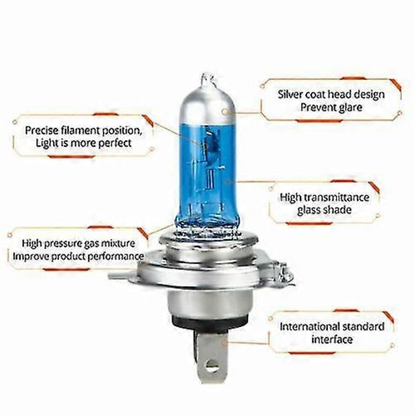 10x H7 Halogen Bulbs 100W 8500K Xenon White 12V Car Lamps