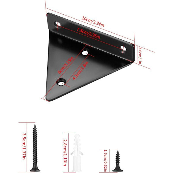 Invisible Triangular Floating Shelf Brackets