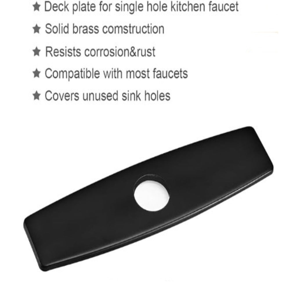 Matte Black Kitchen Countertop Cover Plate