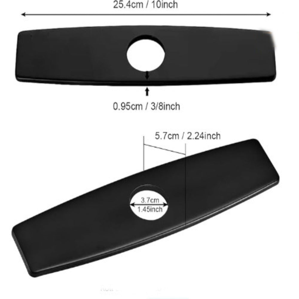 Matte Black Kitchen Countertop Cover Plate