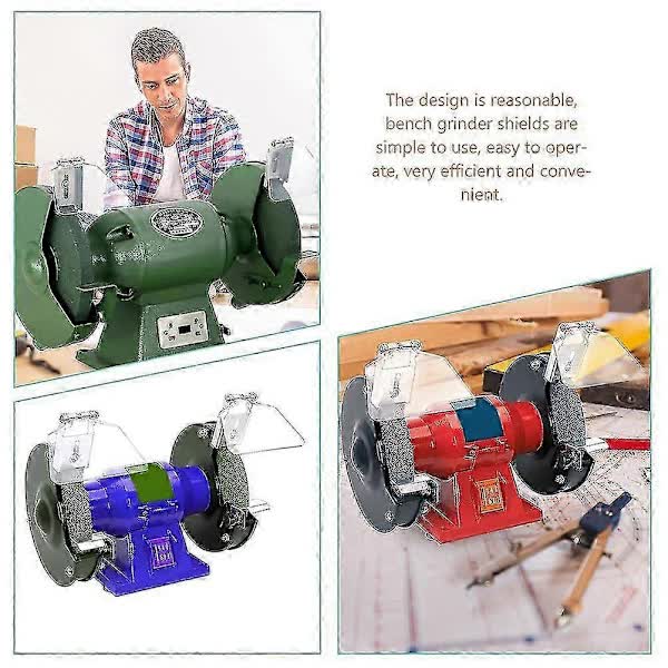 Bench Grinder Guard Replacement Eye Guard Accessories 2pcs with Screws Included