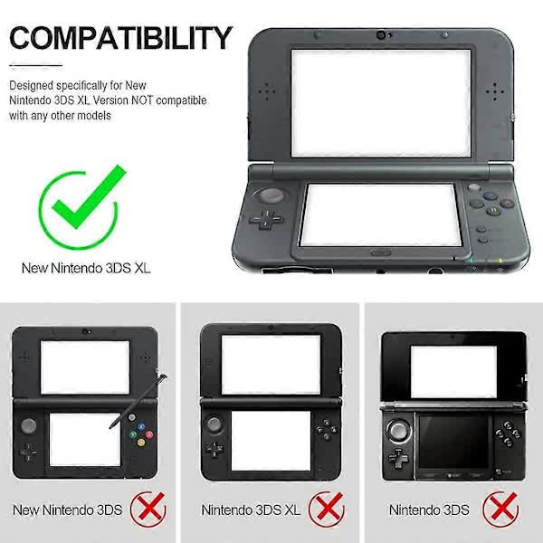 Anti-Fall Transparent Game PC Case Protection Shell Compatible with New 3DS XL Console