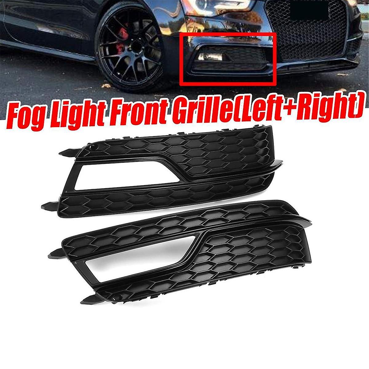 Fog Light Grille for Audi A5 S5 2013-2016 Compatible with 8T0807681K Bumper