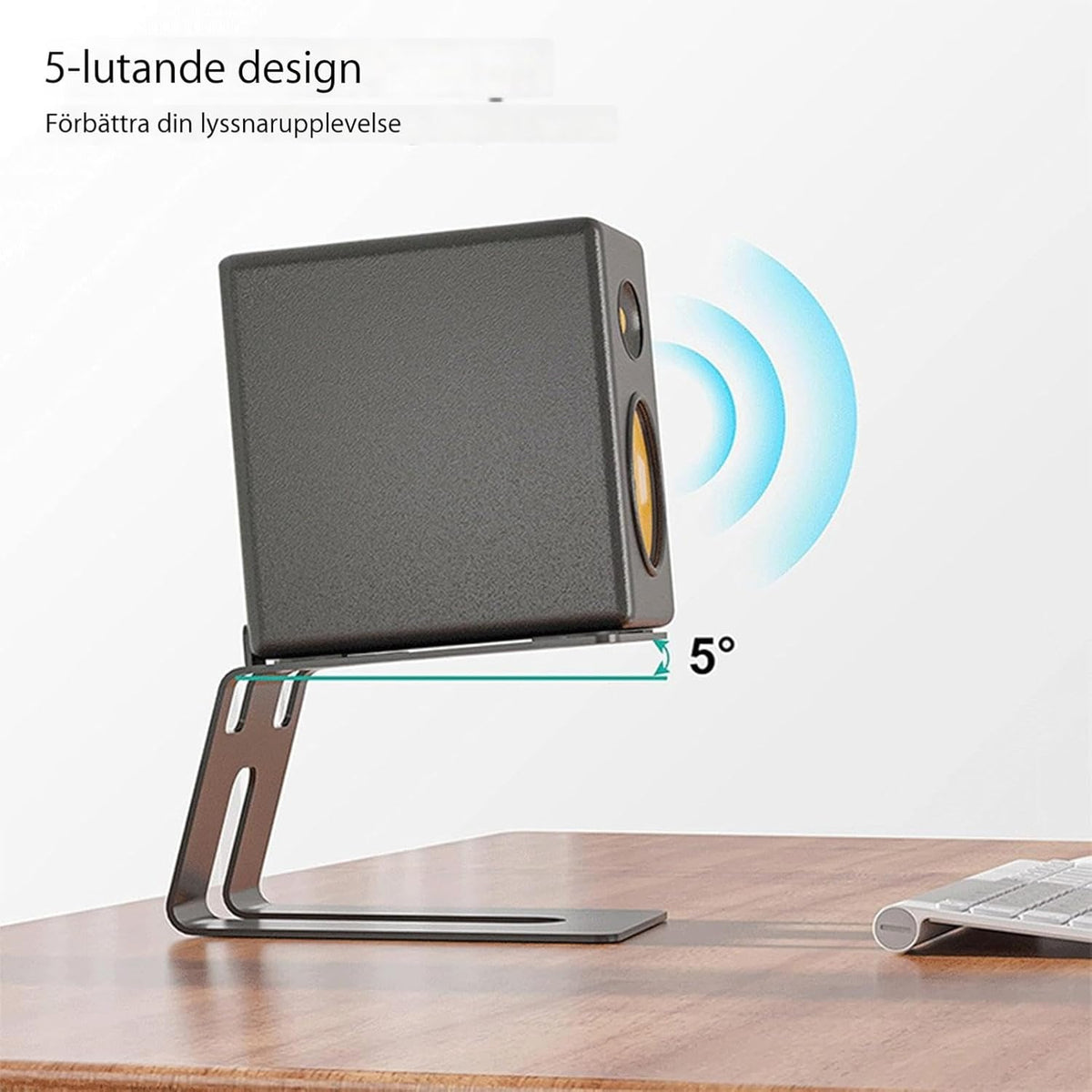 Studio Monitor Stand, 2-Pack Speaker Stands for Desk or Bookshelf, Stable Speaker Stands for Home Studio or Office