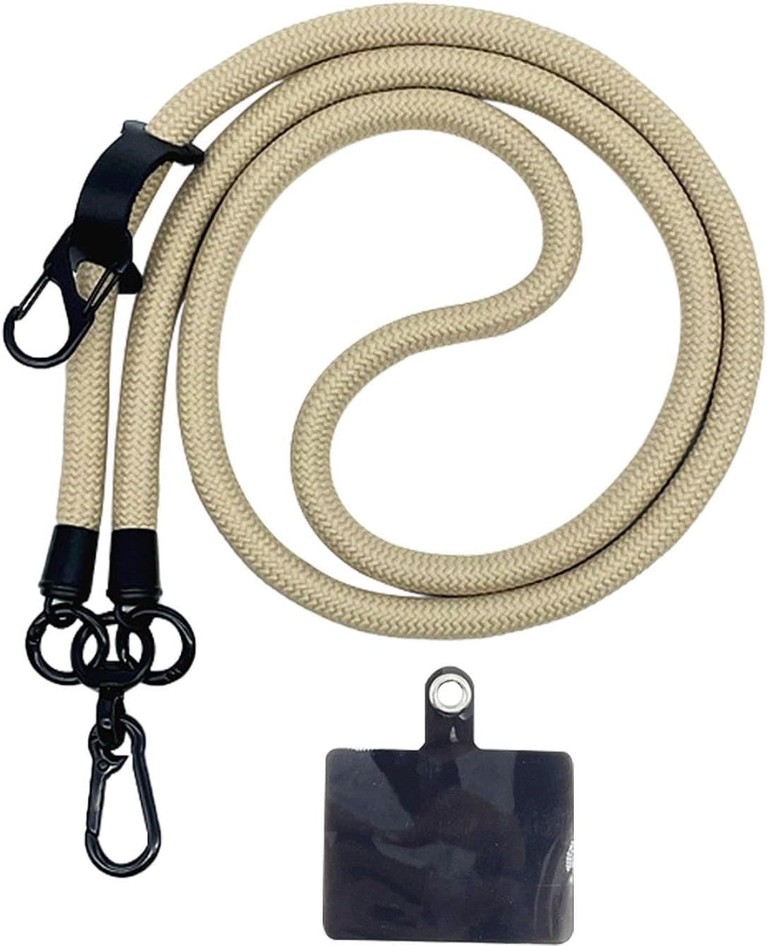 Thick Rope Phone Lanyard 10MM Mobile Strap Neck Holder Compatible with Apple Compatible with Samsung