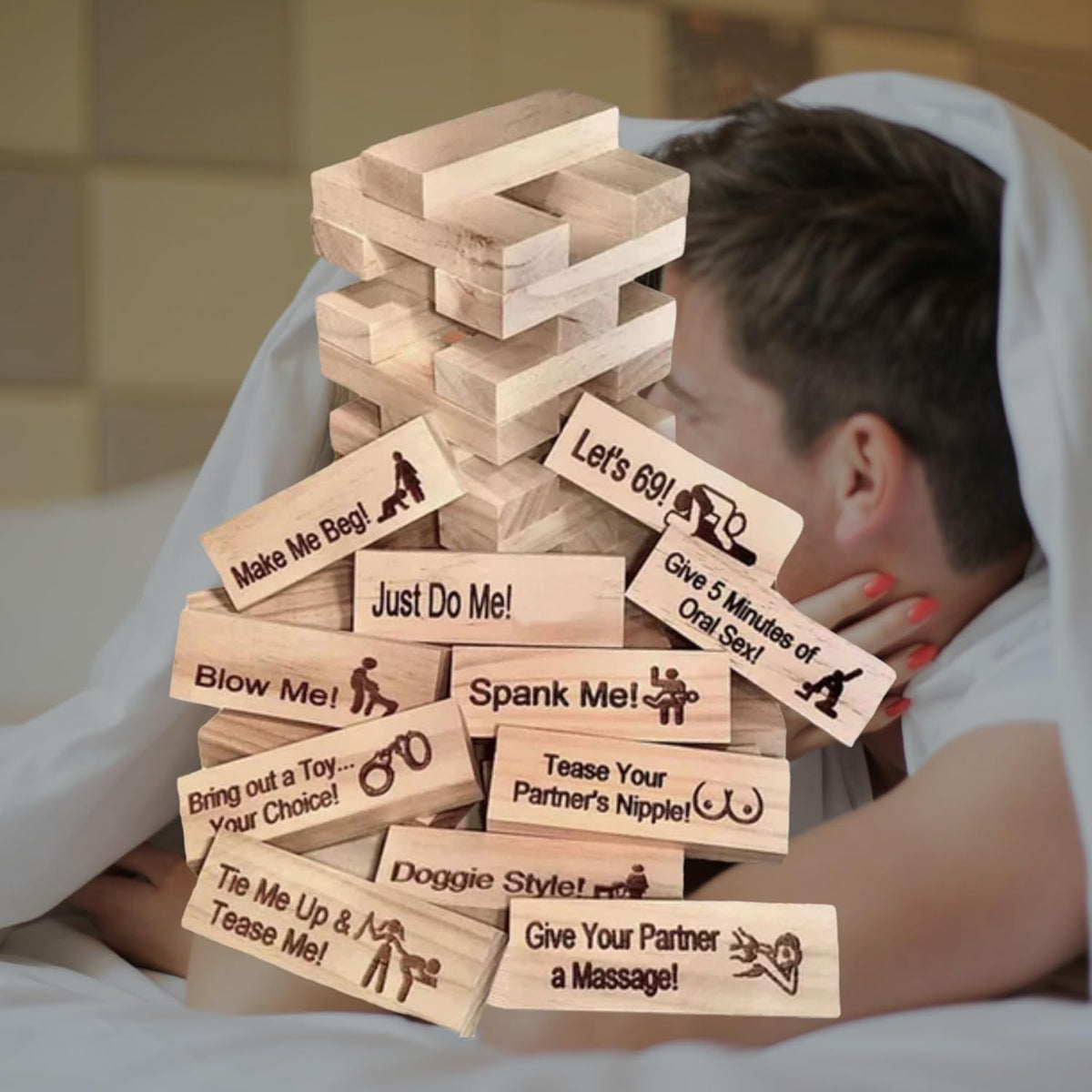 Jenga Block Tower Game for Couples