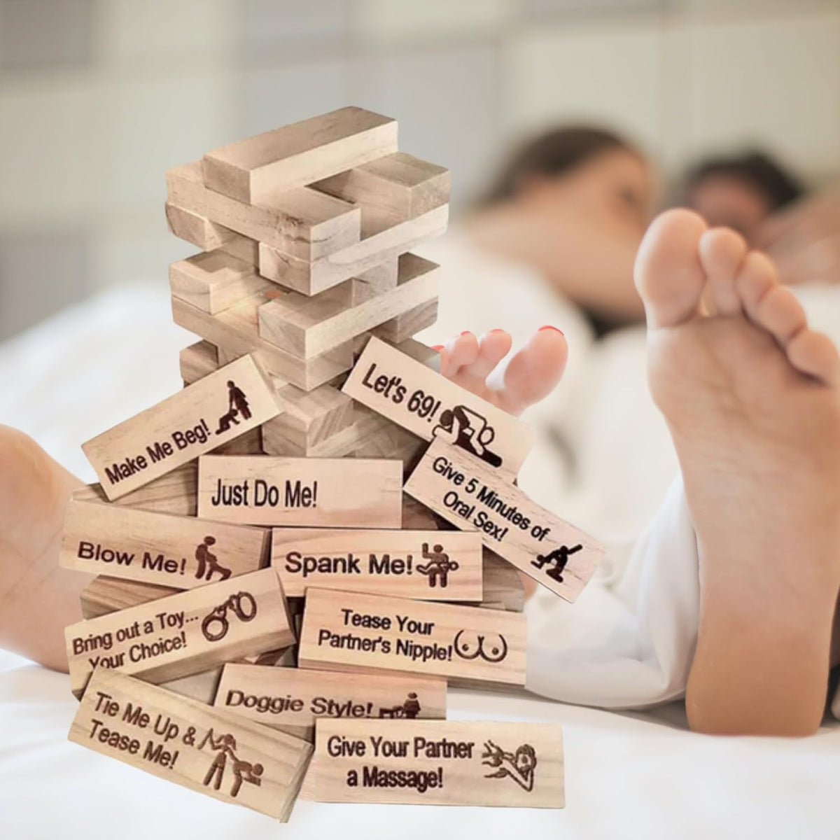 Jenga Block Tower Game for Couples