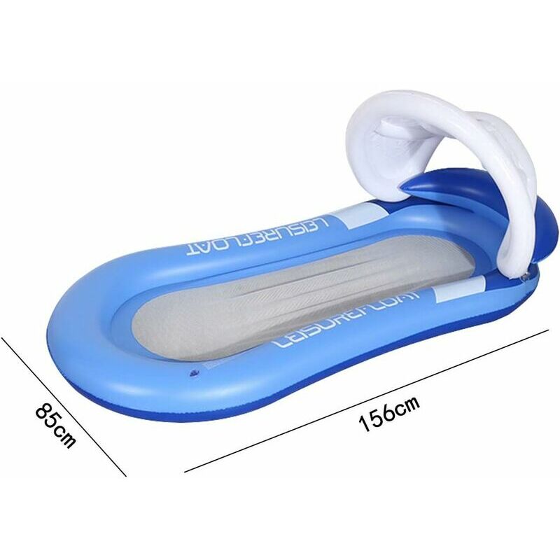 Air Mattress Inflatable Pool Water Hammock Water Toys Summer Pool Toys Blue 160 90cm, GUA.B/bon