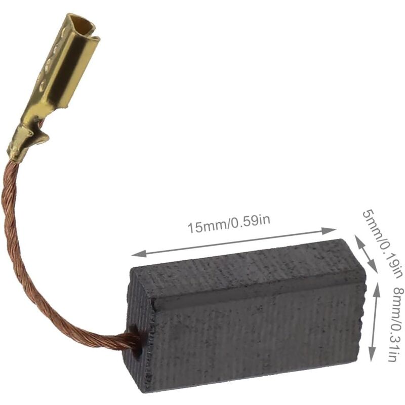 Carbon Brushes for Bosch Angle Grinder 15x8x5mm 20pcs Replacement Compatible Power Tool Repair Parts