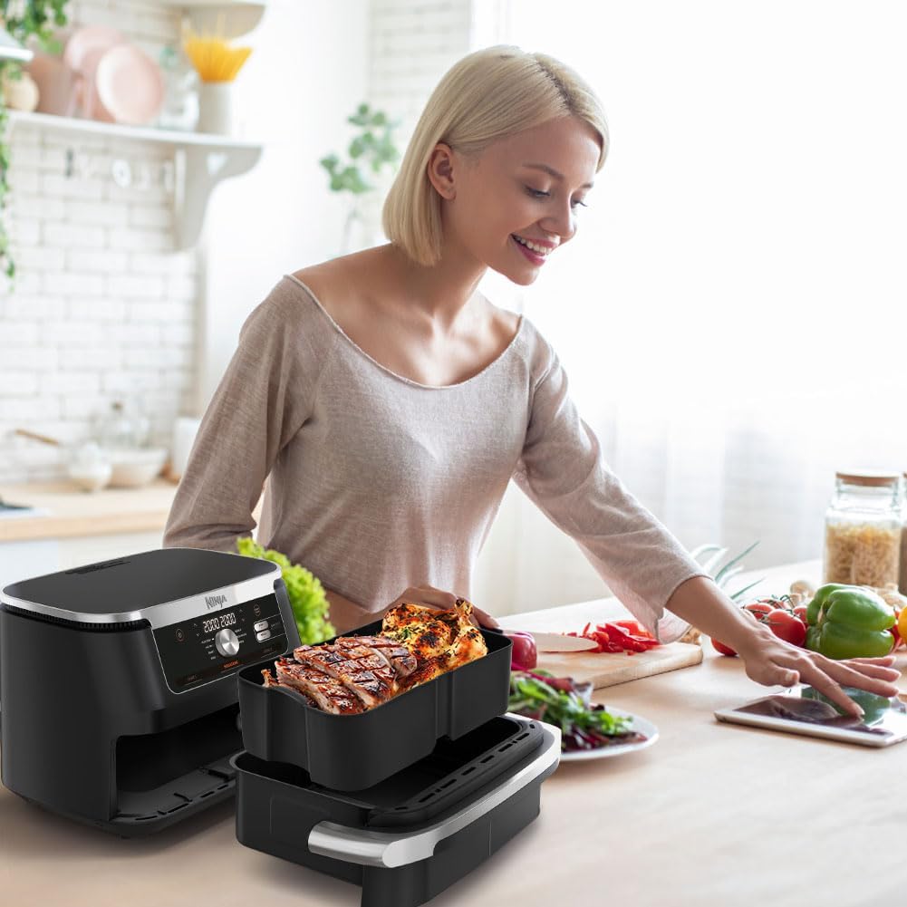 Silicone Molds for Air Fryer, Ninja Flex Drawer Air Fryer, Reusable for 10.4L