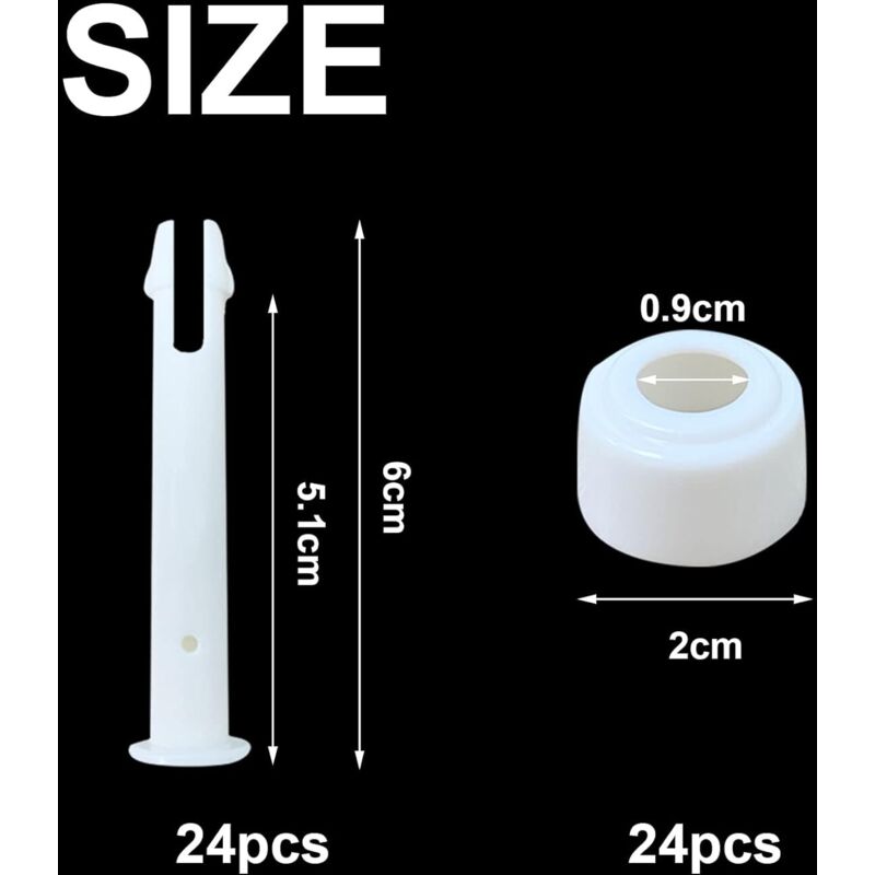 24 pcs Pool Pins, Replacement Pins, Plastic Pool Joints, Plastic Pins, Pool Joints, Pool Frame Pins, Pool Joint Pins (24 pcs)
