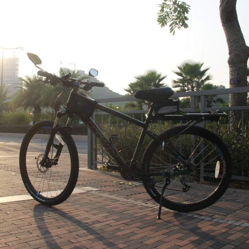 Bicycle Mirrors, [Upgraded Version] Two pcs HD Safety Glass Adjustable Rearview Mirrors for Mountain Bike, Adjustable Glass Rearview Mirror