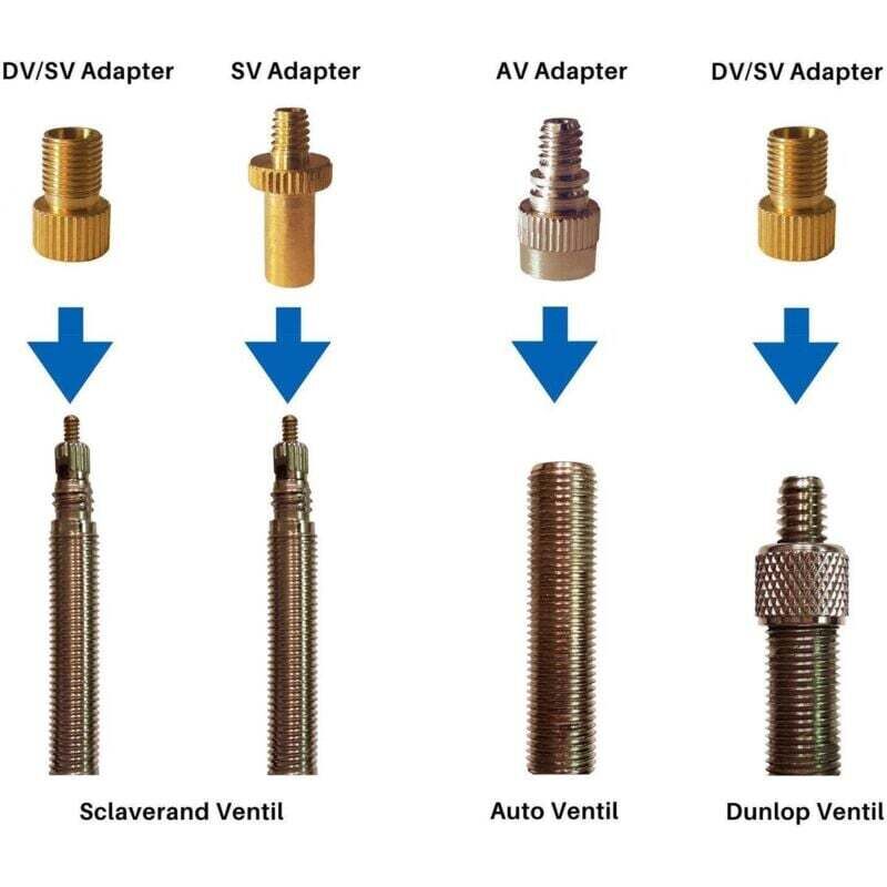 15 pcs Bicycle Valve Adapter Set Reducing Nozzles Tire Pump Adapter Set Ball Pump Needle Universal.