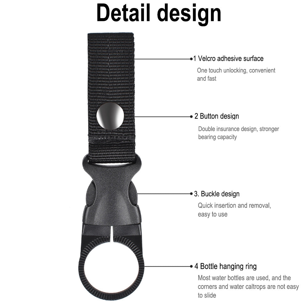 Carabiner Hook Water Bottle Holder 4 Pack Portable Hanging Bottle Carrier