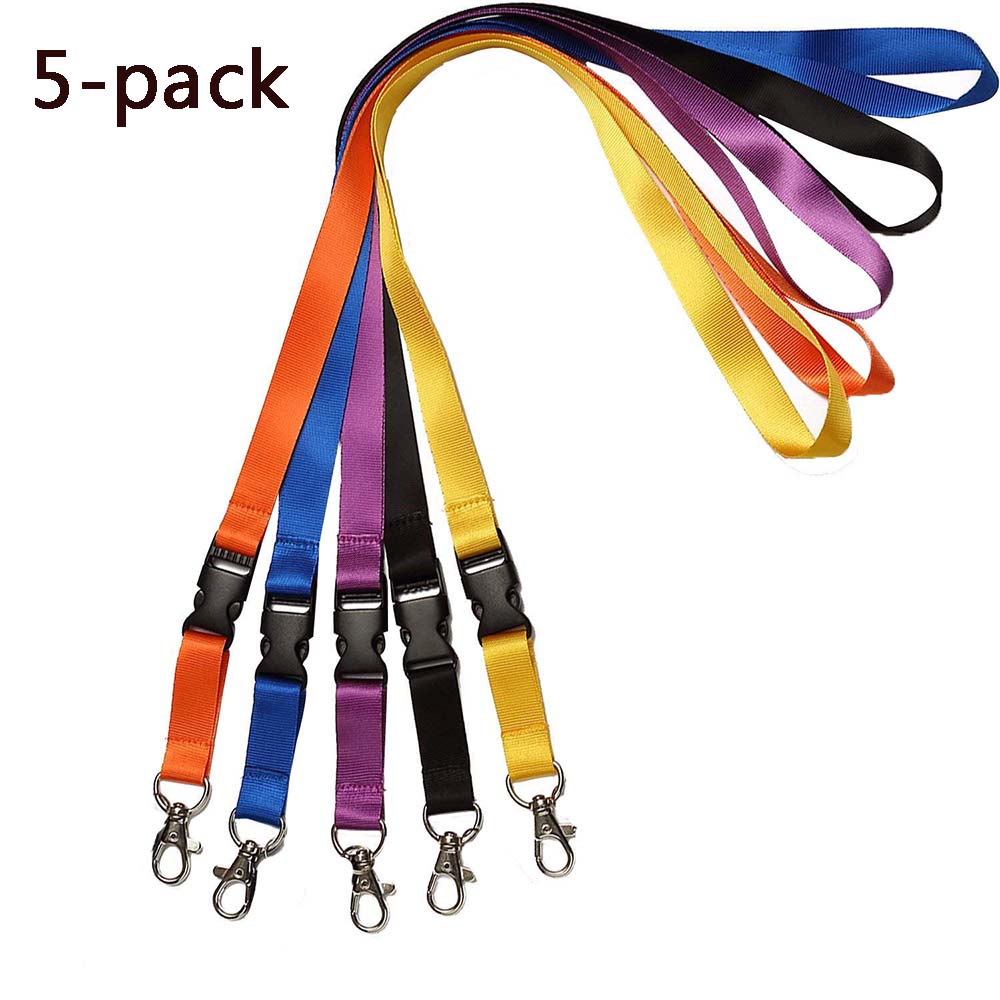 5-pack Neck Warmers with Removable Buckle - Orange, Blue, Purple, Black, Yellow, SU-CYL-0598