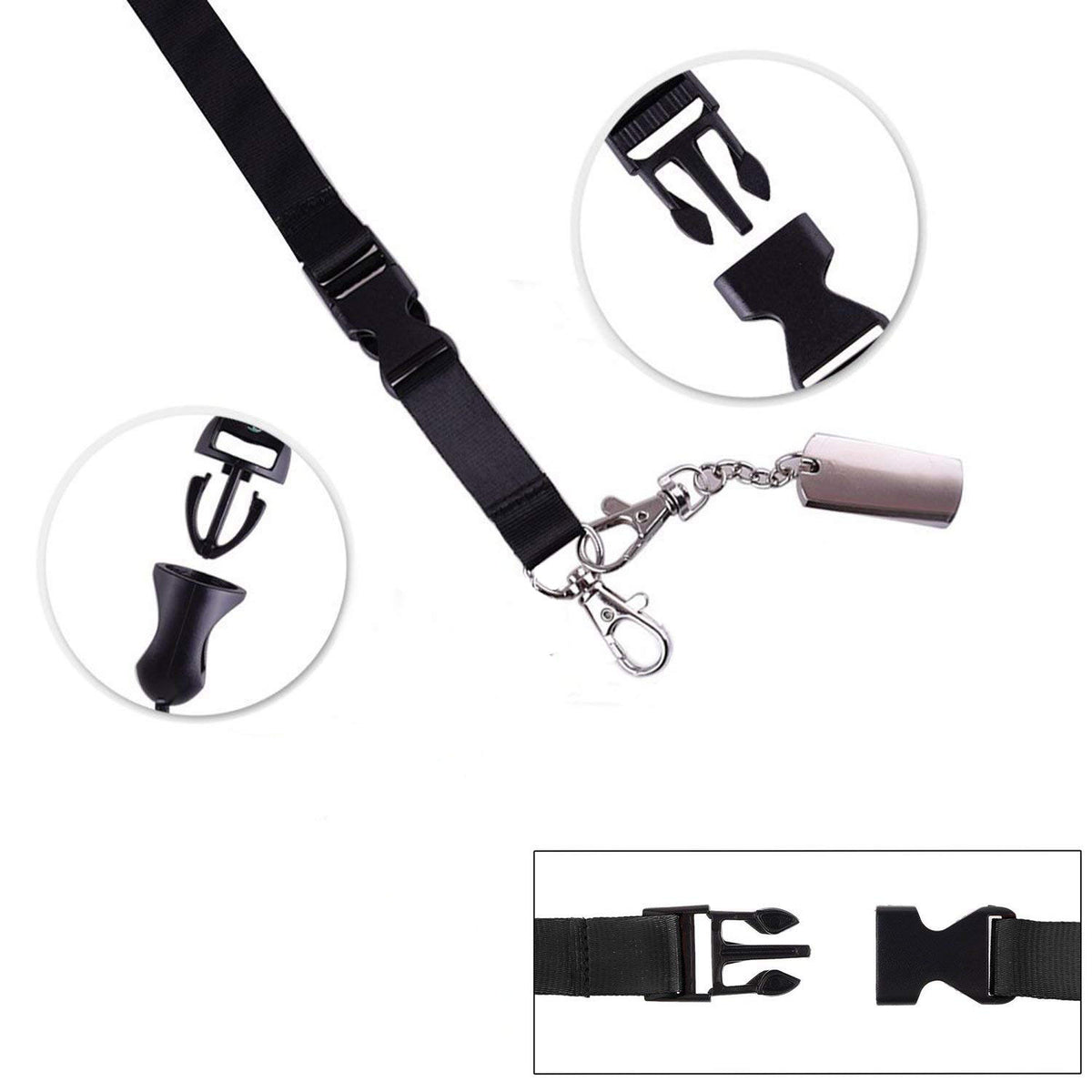 5-pack Neck Warmers with Removable Buckle - Orange, Blue, Purple, Black, Yellow, SU-CYL-0598