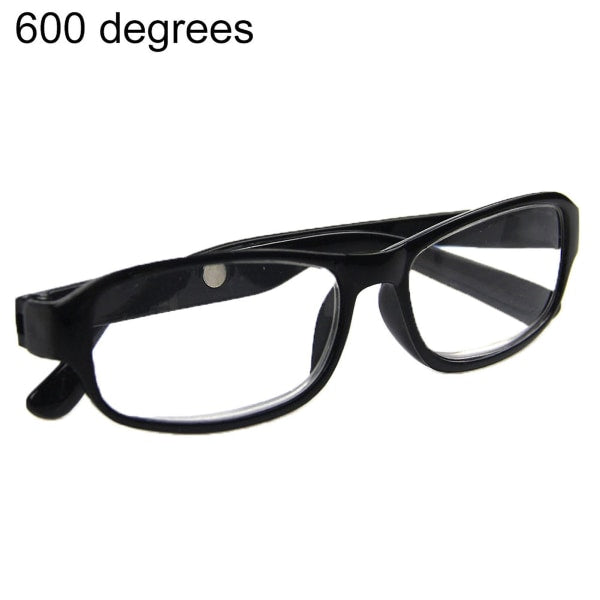 +4.5 to +6.0 Reading Glasses, Black Optical Frames Black 6