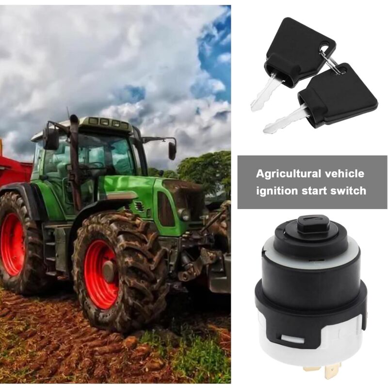 JCB Ignition Switch 9-Pin with 2 Keys 701/80184 50988 85804674